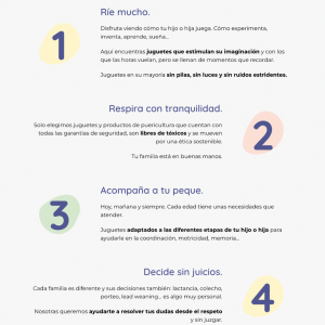 Manifiesto de marca sostenible en una página web.