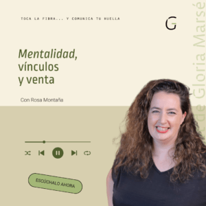 Rosa Montaña en una entrevista para el podcast de Gloria Marsé
